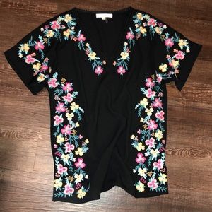 Embroidered Floral Blouse